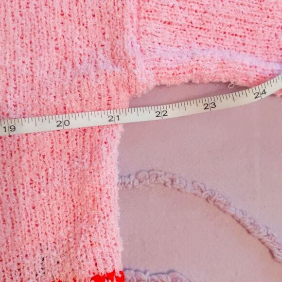 Pink Sweater KRUSH Cropped Loose Size M - Picture 5 of 8